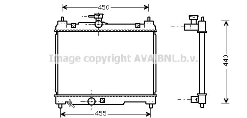 AVA QUALITY COOLING Радиатор, охлаждение двигателя TO2251